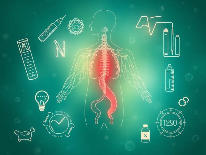 create a medical and scientific illustration