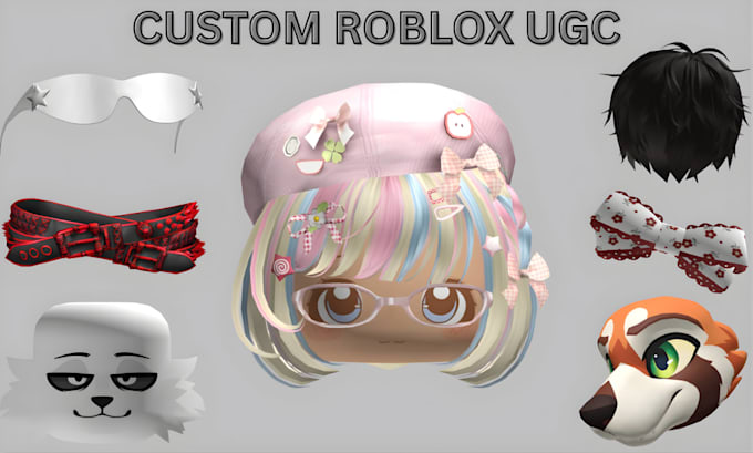 Create custom roblox ugc accessories furry roblox ugc 3d avatar items ...
