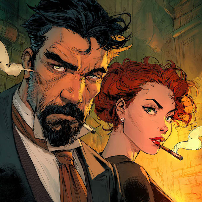 comic book illustration with comic book illustrator