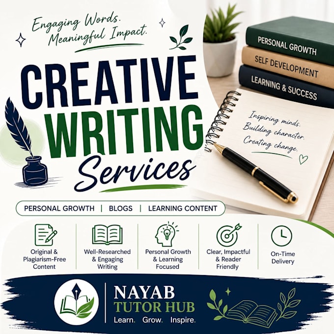 write learning content and creative writing