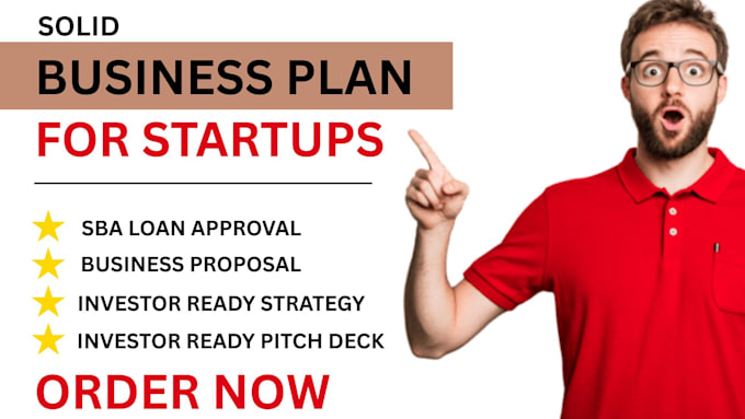 write professional business plan for startups, grants, proposal and fundraising