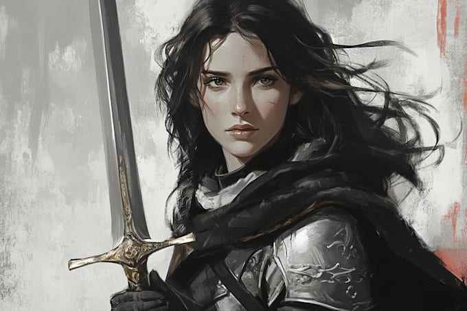 draw a fantasy character illustration