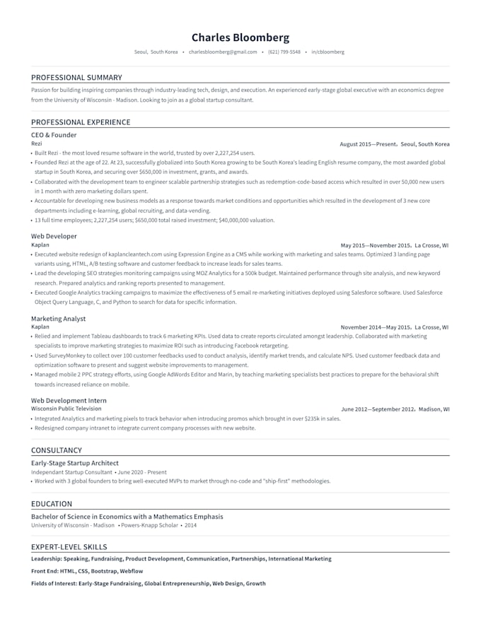 write a professional ats resume, CV, and cover letter
