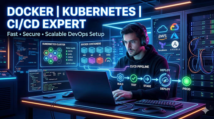 Set up docker, kubernetes, and ci cd devops by Sushantkp19 | Fiverr