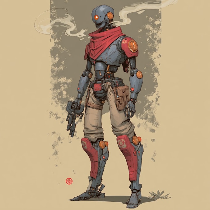 make a design mechs robots concepts art