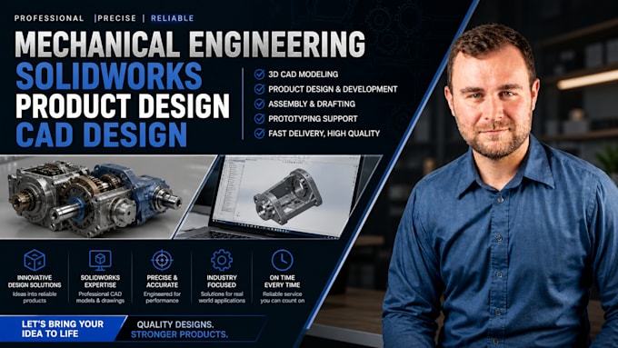 Do mechanical engineering, solidworks, product design, cad design by ...