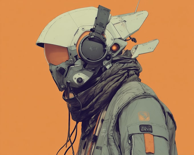 Create futuristic sci fi character concept art by Kathriffin | Fiverr