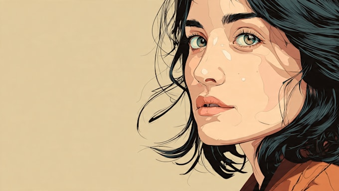 draw your photo into a realistic vector portrait