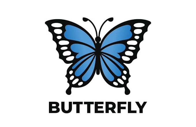 create a beautiful butterfly logo design