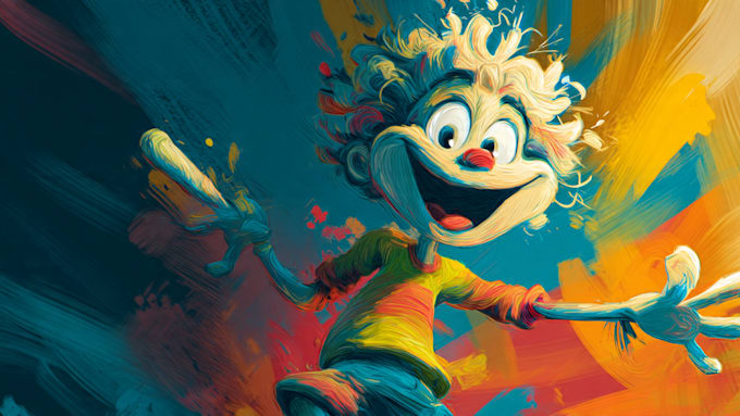 draw an original mascot or cartoon character in vector