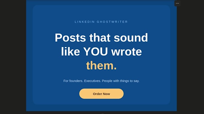 write linkedin posts for founders and executives that sound human