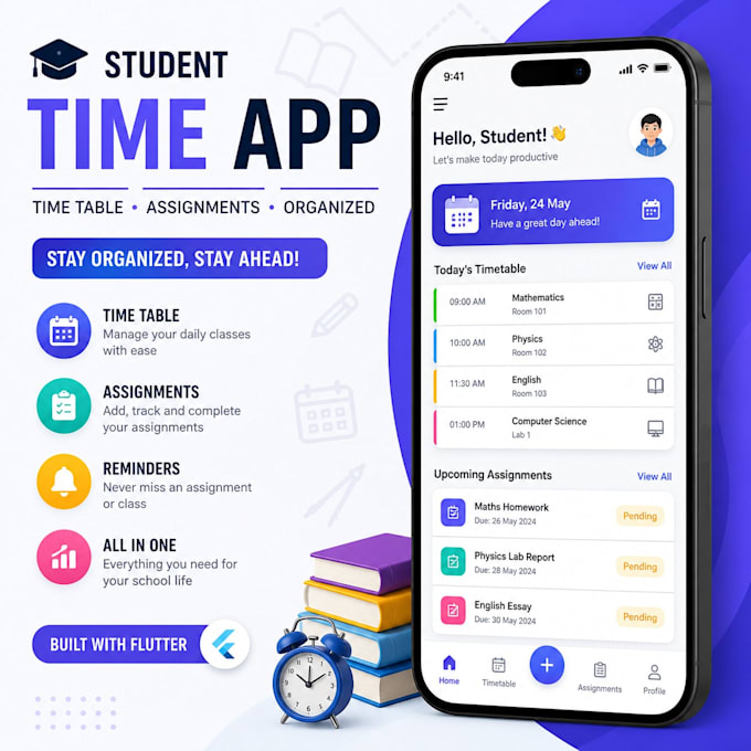 develop a school time table app