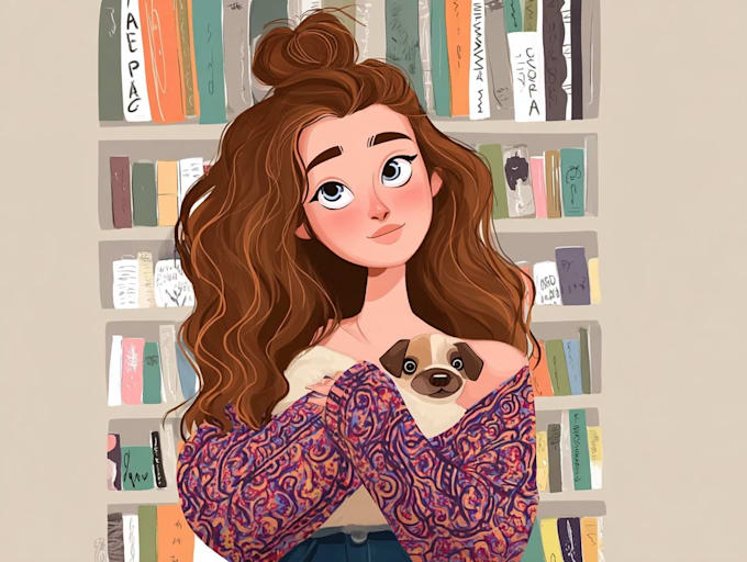 draw cute cartoon portrait
