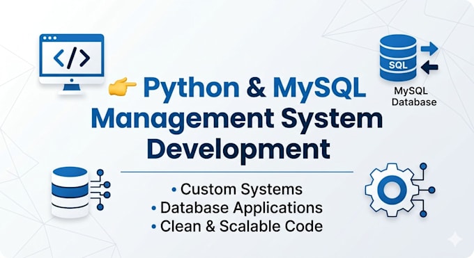develop custom management systems using python and mysql