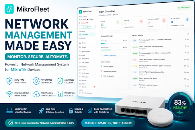 build mikrotik centralized manager, automated