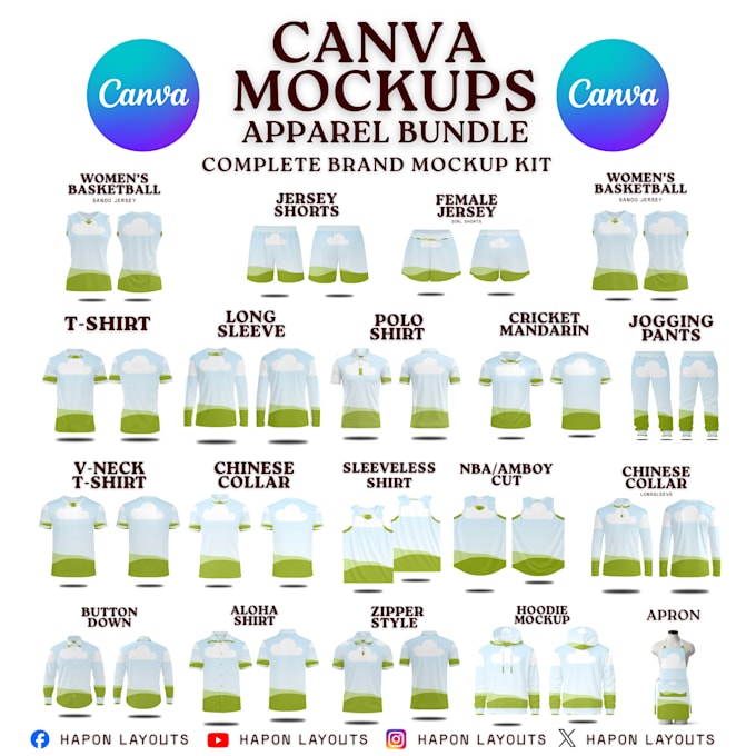 design editable canva mockups templates for clothing