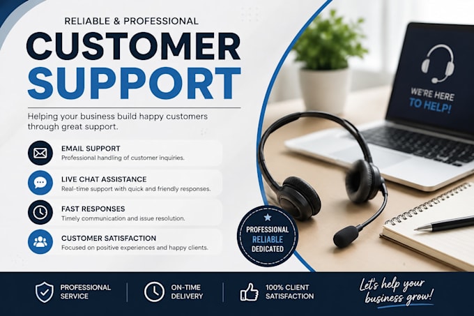 handle customer support, live chat and email correspondence