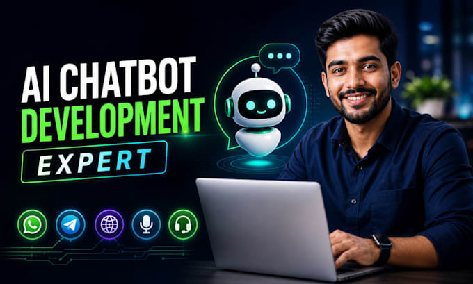 develop custom ai chatbot, rag chatbot for website, whatsapp, shopify, telegram