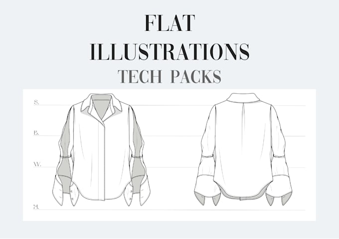 create fashion technical drawings in vector cad