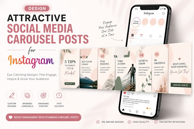 Design attractive social media carousel posts for your instagram by ...