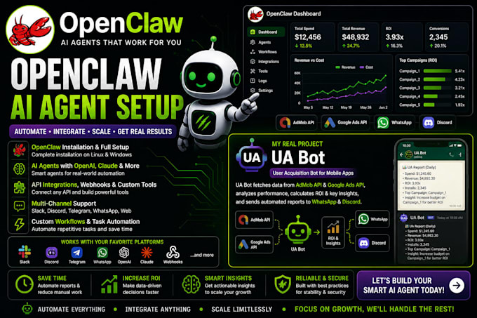 Set up openclaw ai agent or clawdbot on linux and windows for ...
