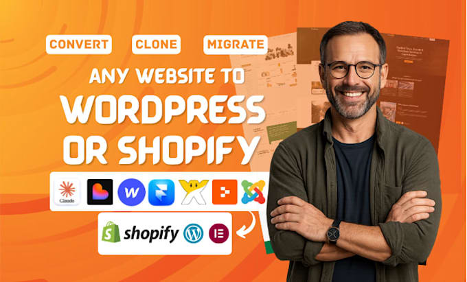 convert clone claude, HTML, vibe code react lovable ai to wordpress or shopify