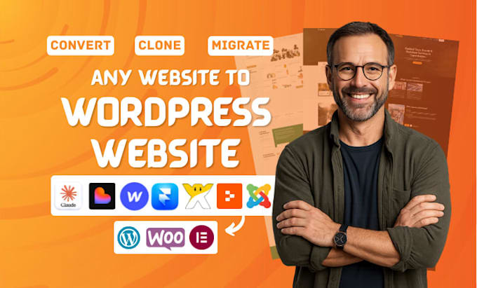 convert clone lovable ai, HTML, vibe code react claude code to wordpress website