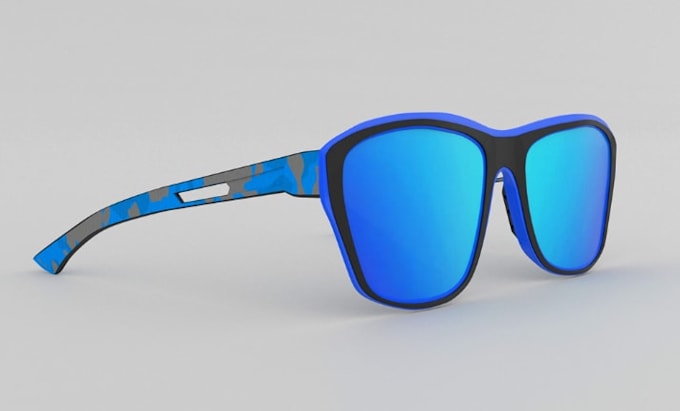 create fashionable 3d sunglass design, eyewear visualization, sunglass rendering
