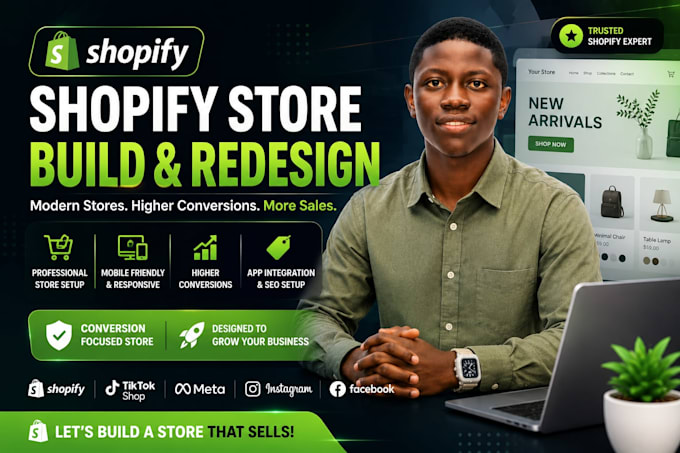 do shopify store design and redesign shopify website design shopify dropshipping
