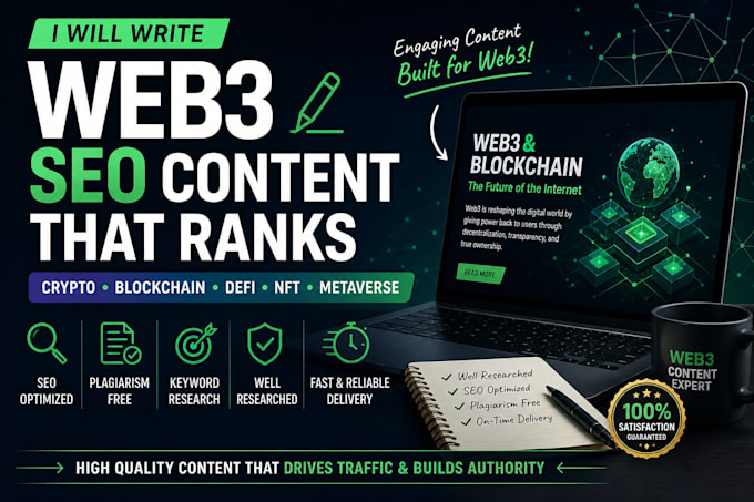 write SEO web3 and crypto blog posts that rank on google