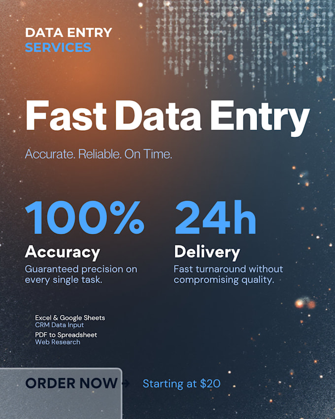 be your virtual assistant for data entry and web research