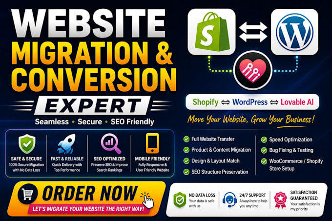 migrate clone convert transfer shopify wordpress lovable ai website seamlessly