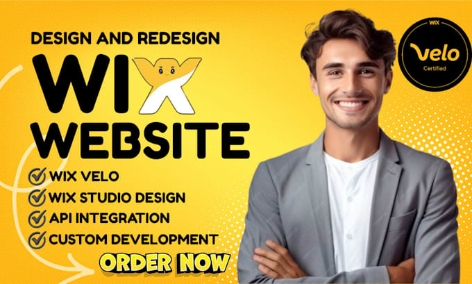 design custom wix velo wix code wix studio wix website wix customization