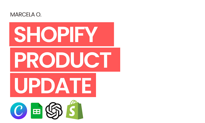 update shopify products info, variants, descriptions, skus