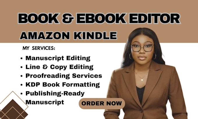be your line editor, copyediting, proofread manuscript for kdp