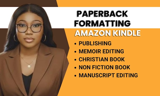 line edit and proofread manuscript, memoir with amazon KDP paperback formatting