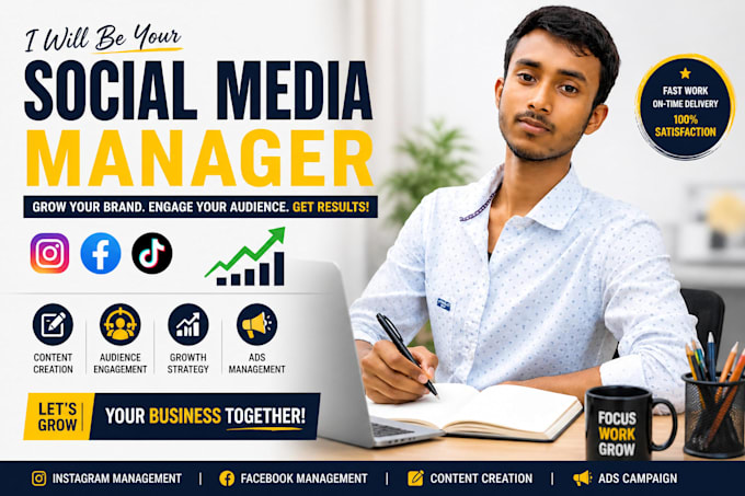 do social media management and content creation