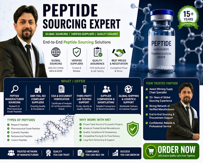 source peptide suppliers worldwide