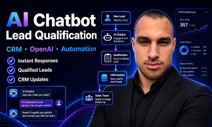build an ai chatbot and ai agent for lead qualification