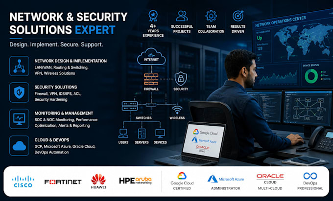 design, implement and support enterprise network and security solutions