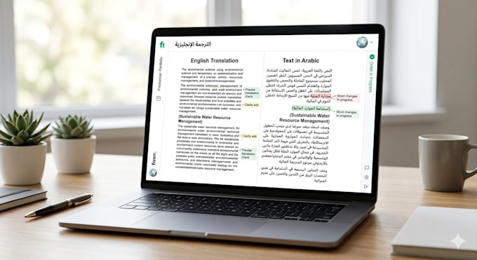 translate write and proofread arabic and english