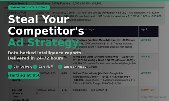 professional market research and competitor analysis report