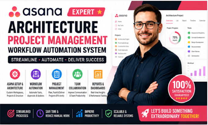 setup asana architecture project management workflow automation system