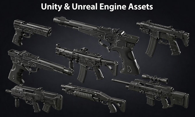 create a custom 3d gun model fps weapon sci fi gun cosplay sword armor shotgun