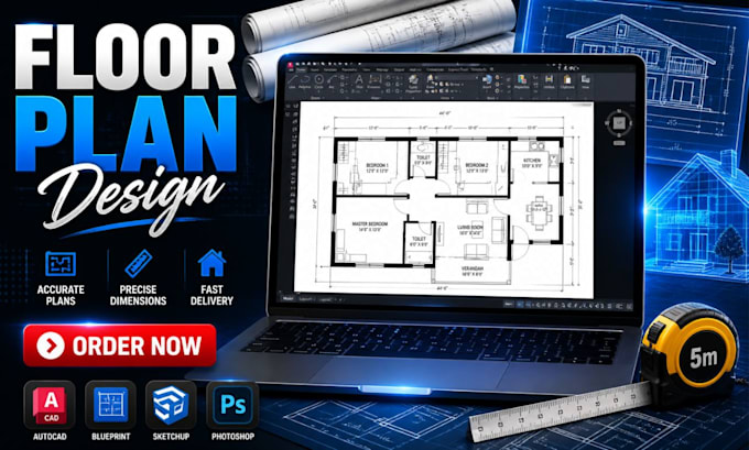 design architectural floor plan and 2d house layout fast