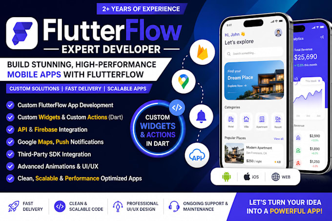 flutterflow developer, custom widgets, functions in flutterflow app development