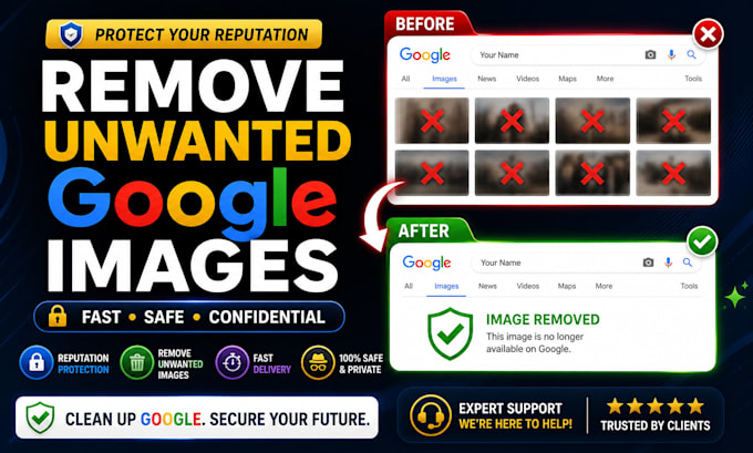 remove unwanted photos from google search for privacy