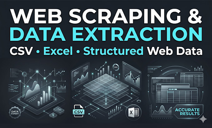 do web scraping, data mining and data extraction