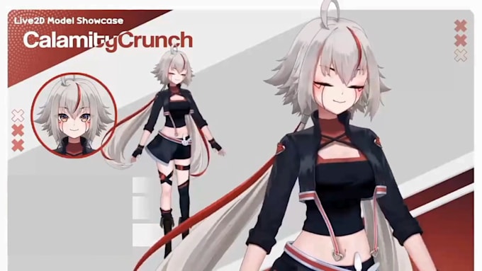 design and rig live2d model live 2d vtuber model 2d v tuber model vtuber model