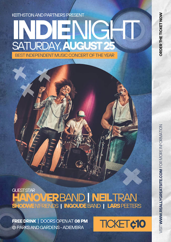 create an eye catching event flyer for parties, concert and promotions
